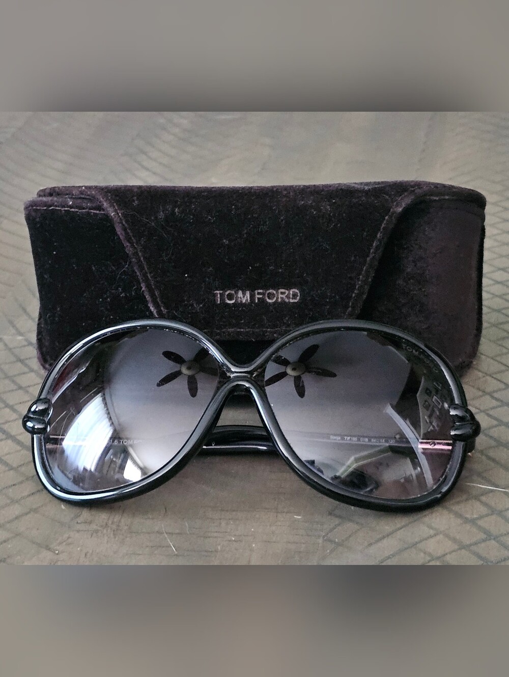 Tom Ford Sonja Oversized Butterfly Sunglasses (TF185)
